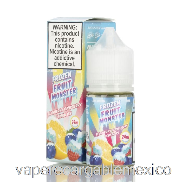 Vape Recargable Ice Blueberry Frambuesa Limón - Sales De Monstruo De Frutas Congeladas - 30ml 48mg